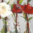 thumbnail image 2 of Slivka, Jane 15x15 Gold Ornate Wood Framed with Double Matting Museum Art Print Titled - Red Romantic Blossoms I, 2 of 4