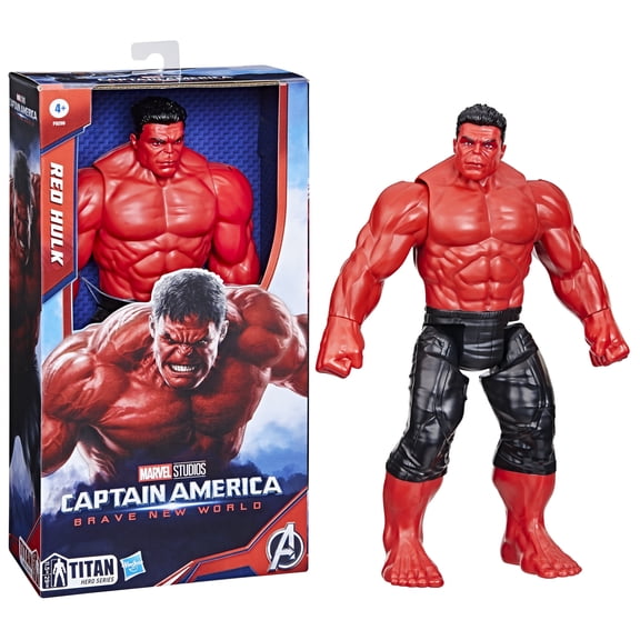Open Box Marvel Studios Captain America Brave New World, 12" Deluxe Red Hulk Action Figure