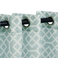 thumbnail image 4 of Superior Semi-Sheer Honeycomb Printed Curtain Panels (Set of 2) Cyan, 4 of 4