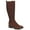 Brown, variant on GENTLE SOULS KENNETH COLE Womens Brown Goring Cushioned Round Toe Block Heel Zip-Up Riding Boot 5.5 M