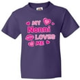 thumbnail image 3 of Inktastic Valentine's Day My Nonni Loves Me Hearts and Lips Youth T-Shirt, 3 of 5