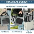 thumbnail image 5 of Cat Carrier American, United, Delta Airline Approved/Soft-Sided Pet Travel Bag for Medium Cat 15+ lbs Small Dog Traveling Crate Under 15 Pounds TSA Approved Carrying Cage Underseat Cabin L, 5 of 8
