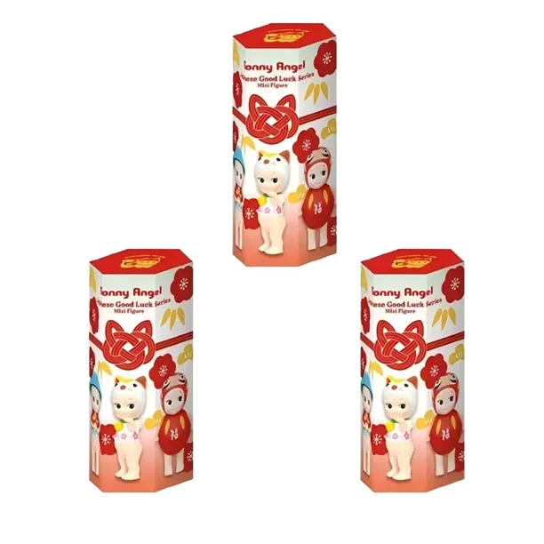 Caja ciega de Sonny Angel, personaje de Ángel, serie Good Luck, decoraciones de personajes de Anime, muñecos, regalos de Navidad, decoraciones de mesa