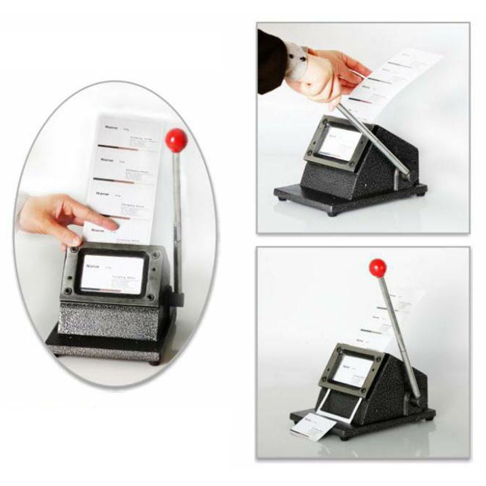 Manual ID Credit PVC Card Punch Round Corner Die Cutter Cutting Machine 