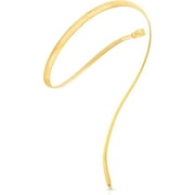 Floreo 14k White Gold 3mm Classic Omega Chain Necklace