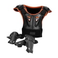 thumbnail image 2 of Traje de motociclista para niños, equipo de protección para montar a caballo, rodilleras protectoras para adolescentes y patinaje deportivo. naranja negro, 2 of 8