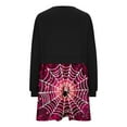 thumbnail image 5 of DecSea Robe Midi pour Femme à Manches Longues, Col Nœud, Patchwork, Ligne A, Blocs de Couleur, 5 of 5
