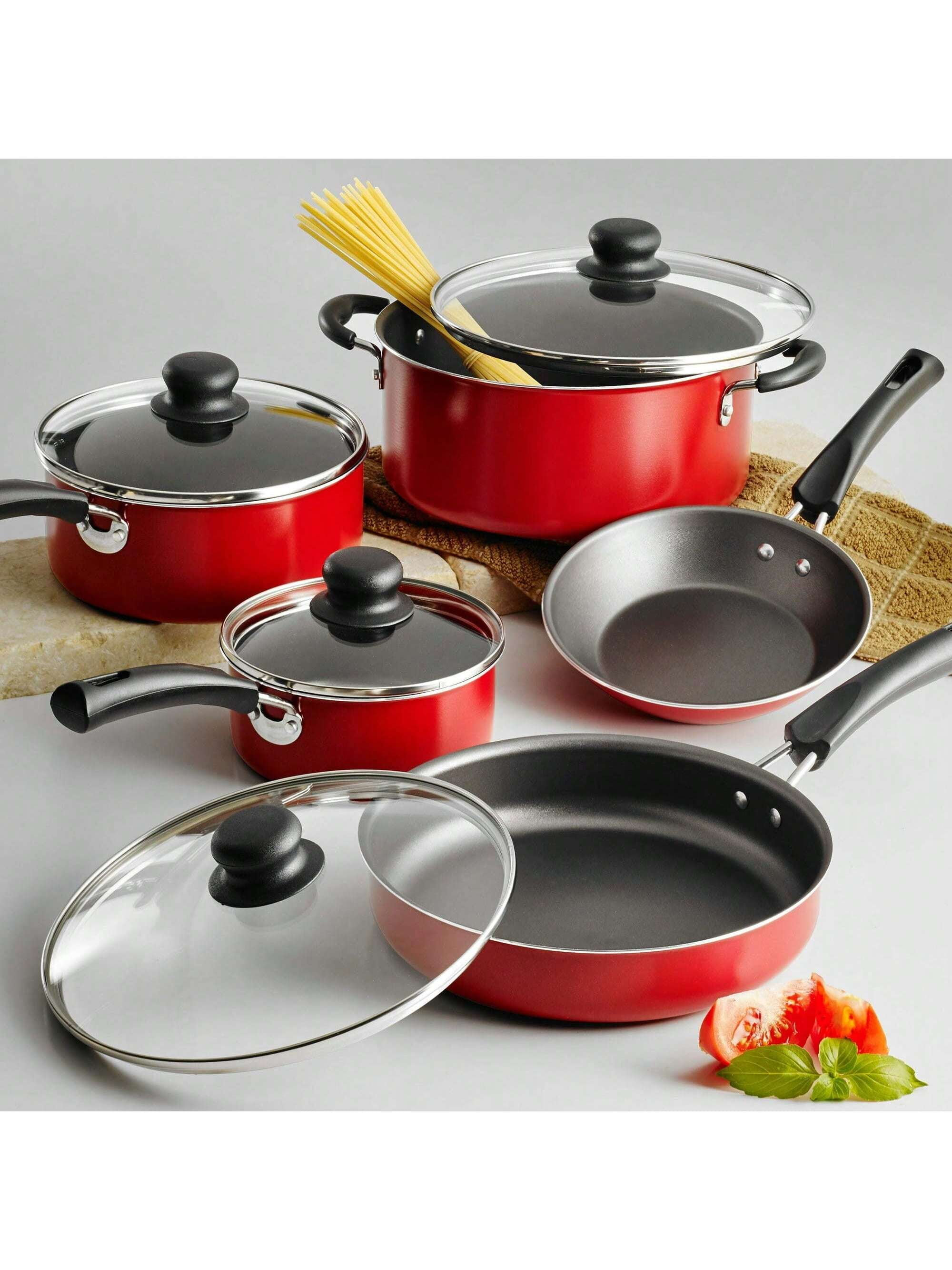 Ensemble de Batterie de Cuisine Antiadhésive 9 Pcs