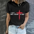 thumbnail image 1 of Kayannuo Hauts à Manches Courtes pour Femmes en Liquidation T-Shirts Graphiques Femmes Saint-Valentin Lettrage de Pâques Imprimé Col Rond Manches Courtes Haut/chemise à Manches Courtes Col Rond, 1 of 5