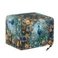 thumbnail image 6 of TSOVTHRID Bohemian Peacock Print Toaster Covers for 2 Slice Dust-proof Kitchen Small Appliance Covers Waterproof Anti-scratch Bread Maker Oven Cover, 6 of 8