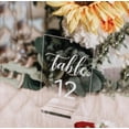 thumbnail image 2 of 20 Pack Acrylic Sign Holders, Clear Acrylic Sign Stand,Acrylic Table Number Holder for Wedding Table Number/Sign/Car, 2 of 5