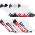 thumbnail image 1 of Budweiser Mens 10 Pair Pack Athletic No Show Cushion Socks - One Size Fits All, White, 1 of 6
