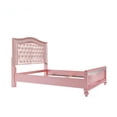 thumbnail image 3 of Bowery Hill Contemporary Wood Queen Panel Bed with Faux Leather in Rose Gold, 3 of 7
