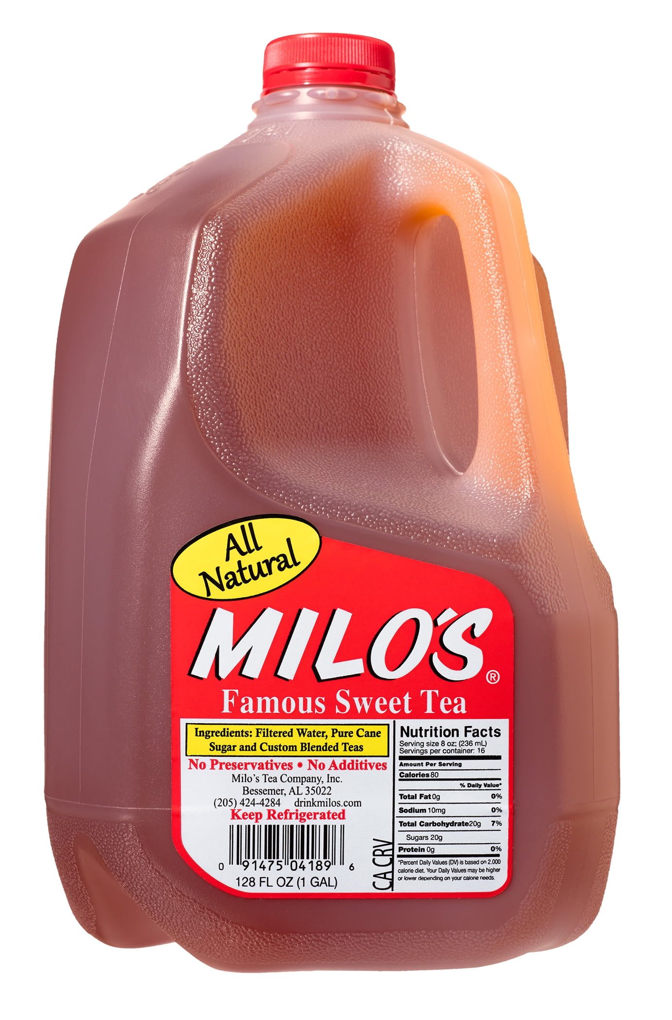Milo's All Natural Famous Sweet Tea, 1 Gallon, 128 Fl. Oz.