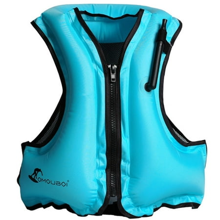 KABOER Inflatable Snorkel Vest Life Jacket Kayak Buoyancy Aid Vest Sailing Fishing