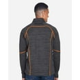 thumbnail image 3 of North End 88697 Men's Flux Mélange Bonded Fleece Jacket-Carbon/ Orange Soda-XL, 3 of 5