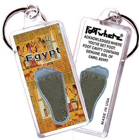 Cairo FootWhere Souvenir Keychains. (EG100 - Assorted) 6 Piece Set