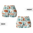 thumbnail image 5 of Kdxio Cute Tableware Print Workout Shorts for Women Seamless Soft Smooth Gym Yoga Scrunch Active Shorts, 5 of 9