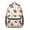 Football Helmet Beige-1, variant on Football Icon White Pattern Backpack for School, Cute School Bag with Adjustable Shoulder Straps and Padded Back, 15.3"x11"x6.7"