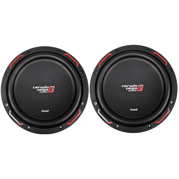 2 Cerwin Vega H7104S HED Series 10" SVC Subwoofer (4Ω)