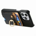 thumbnail image 3 of Étui pour FOXDOCK iPhone 15 Pro, Cuir, Anneau Ourson, Porte-Cartes, 3 of 4