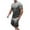 Dark Gray, variant on Miqool Men's Big & Tall Gradient Color Short Sets 2 Piece Outfits Short Sleeve T Shirt & Shorts Casual Summer Tracksuits with Pockets