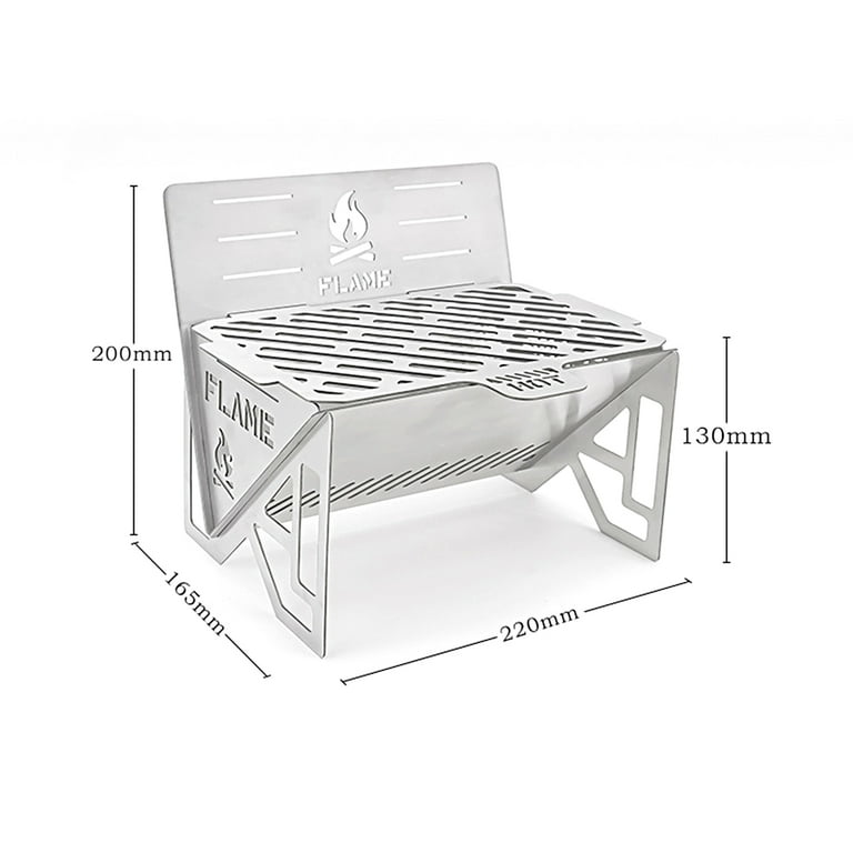 Portable Folding Stove Stand Mini Stove Frame Bbq Grill Rack - Temu