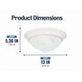 thumbnail image 5 of Project Source 2-Pack 13-in W White Flush Mount Light (White), 5 of 5
