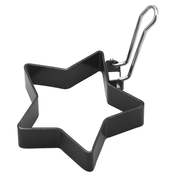 Accesorios para juego de huevos con mango para muffins y huevos en forma de huevo para sartenes de interior y panqueques Tipo de estrella