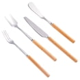 thumbnail image 3 of Juego de cubiertos Dsseng de 8 piezas de acero inoxidable para cocina, restaurante, hotel, con acabado pulido espejo, apto para lavavajillas (tenedor y cuchara de postre)., 3 of 5