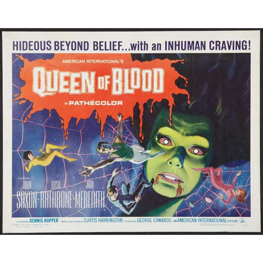 Queen of Blood movie POSTER (Half Sheet Style A) (22" x 28") (1966