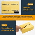 thumbnail image 3 of Esponja utilitaria POWERTEC, cuadrada, grande, paquete de 20 unidades, resistente, 3 of 3