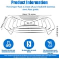 thumbnail image 2 of Air Fryer Crisper Rack Stainless Steel Replacement Parts Grill Tray Plate Containers Compatible with Ninja Crispi Air Fryer FN090 FN091 FN100 FN101 FN103 All Series(Silver), 2 of 5