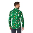 thumbnail image 3 of OppoSuits Men's Shirts SHIRT LS Festivity Green - L Green, 3 of 6
