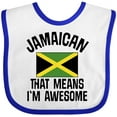 thumbnail image 3 of Inktastic Jamaica Awesome Jamaican Boys or Girls Baby Bib, 3 of 4