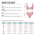 thumbnail image 4 of Kdxio Cute Mushroom1 Print Women's 2 Piece High Waisted Wrap Spaghetti Strap Summer Swimsuit Bikini Set-, 4 of 7
