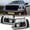 Black, variant on AKKON - For 2004-08 Ford F150 LED Daytime Running Lamp Bar Projector Headlights Chrome Housing Clear Lens Full Set