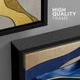 thumbnail image 4 of wall26 Framed Canvas Print Wall Art Set Geometric Gold Blue Granite Landscape Abstract Shapes Illustrations Modern Art Decorative Boho Colorful for Living Room, Bedroom, Office - 24"x36"x3, 4 of 5
