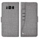 thumbnail image 4 of Compatible con Samsung Galaxy S8 Funda tipo cartera Correa de muñeca Funda de cuero Flip Cover Titular de la tarjeta Fundas de teléfono celular para Glaxay S8 Mujeres Hombres - Gris oso de fresa  Electrónica, 4 of 5