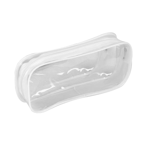 Wdftyju Portátil Simple en blanco sólido transparente estudiante caja de lápices papelería escolar Wdftyju 4bc1kc0gx9nu5jb4D02