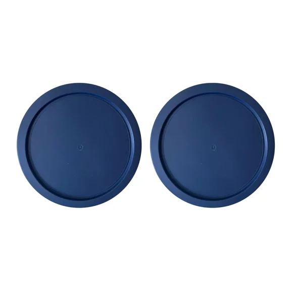 Replacement Lid For Pyrex 7-Cup Storage Cover 7.5" 7402-Pc Blue (2-Pack)