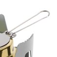 thumbnail image 4 of Mini Alcohol Stove Brass and Aluminum Alloy Windproof Portable Widely Used for Camping Cooking Gray, 4 of 4
