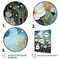 thumbnail image 3 of Designart "Blue Calm Gardens II" Abstract Floater Framed Canvas Print, 3 of 7