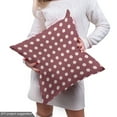 thumbnail image 4 of Ambesonne Polka Dots Fabric by the Yard Upholstery, Bicolor Print with Dots, 10 Yards, Mauve Taupe Champagne, 4 of 4