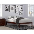 thumbnail image 1 of AFI Colorado Solid Wood Full Size Modern Platform Bed in Walnut, 1 of 7