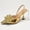 Gold, variant on CucumberDay Women's Patent Leather Pearl Dress Kitten Heel Sandals Closed Pointed Toe Shallow Mouth for Business Pumps Wedding Party Dress Shoes Gold 7 Size