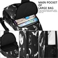 thumbnail image 4 of Sling Backpack,Black Halloween Witchy Symbols Crossbody Bag with Water Bottle Holder,Waterproof Sling Bag for Men/Women with Chest Phone Holder for Hiking,Travel, 4 of 6