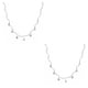 thumbnail image 2 of Guardurnaity Collar de cadena Oro Plata Estrella Estilo simple Borlas Gargantillas universales Día de San Valentín Collares para mujeres Niñas Type2 NO2, 2 of 6