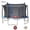 Blue/Black/Silver, variant on Sportspower BouncePro 14ft Trampoline Meets ASTM Safety Standards, Heavy-Duty Rust-Resistant Steel Frame, UV-Resistant Jump Mat, Safety Net & Under-Mat Flashing Lights