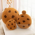 thumbnail image 3 of 16" Round Cookie Pillow, Plush Chocolate Chip Throw Pillow for Couch, Floor & Car, Soft Food Themed Cushion for Living Room, Bedroom, and Dorm Decor, 3 of 6